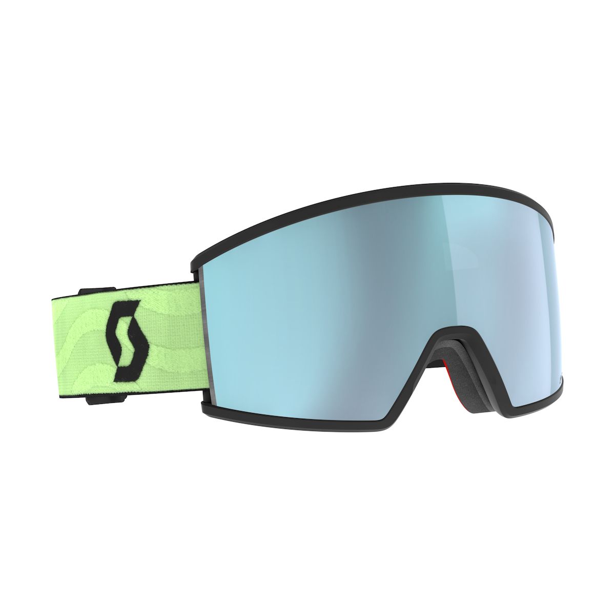Scott Goggle Ambit glow green - amp ice chrome s2 (8136) - 4217058136372