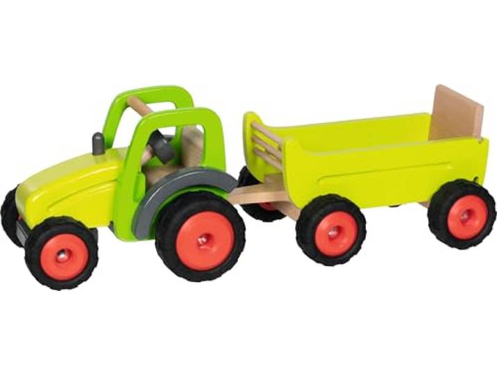 Goki - Tractor met hanger ballen voor baby's, kleur (meerkleurig) (55886)