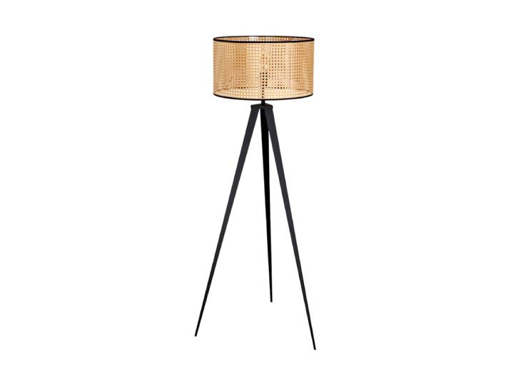 Design Stehlampe „Vienna“ mit Wiener Geflecht Natural, Schwarz Invicta Interiors