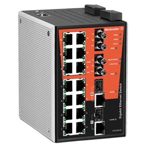 Weidmüller 1287000000 IE-SW-PL18MT-2GC14TX2ST Industrial Ethernet Switch