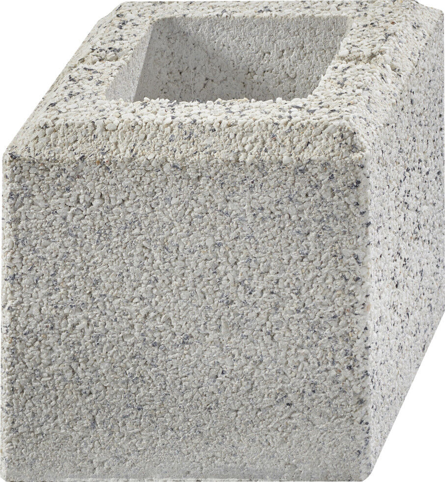Kann Mauerstein Gomera 20 x 20 x 20 cm weiß