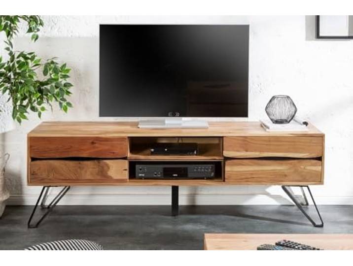 SITHEIM TV-Board Living Edge Massives TV-Board 160cm Akazienholz Natur Finish