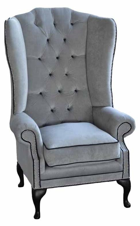 Chesterfield Ohrensessel Classic 1-zits fauteuil met textiel bekleding