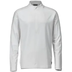 Mascot, Arbeitsoberteil, T-Shirt langarm, kurzer Reissv. weiss, Gr.L (L)