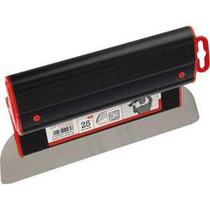 Schuller Spachtel Plano Comfort, Breite 250mm, Flächenspachtel aus Edelstahl, mit Kunststoffgriff