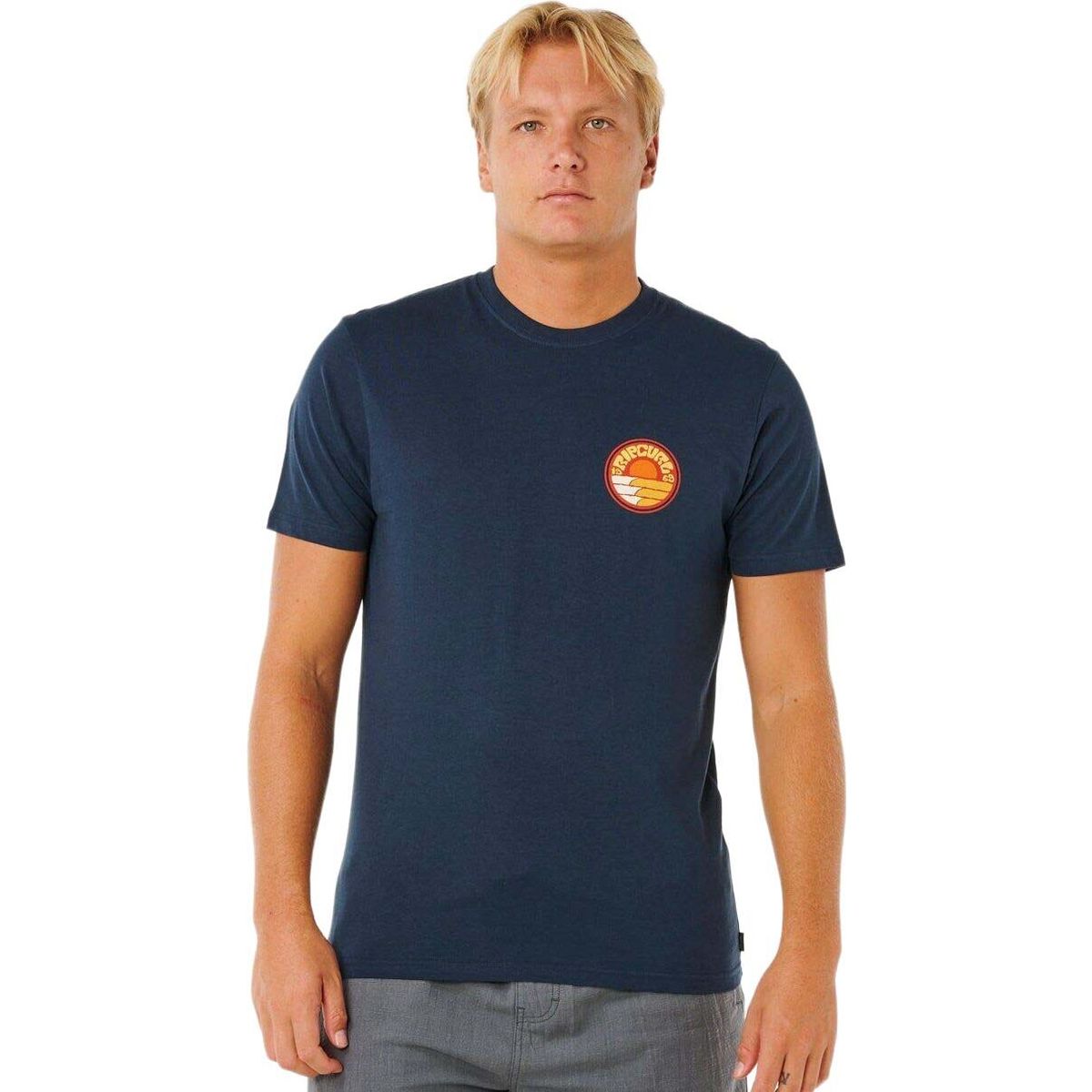 RipCurl Pacific Rinse Stacked Tee dark navy (0291) S 0XTMTE-0291-S