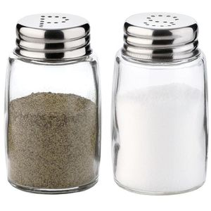 Tescoma Salz-und-Pfefferstreuer Classic 654010, Glas / Edelstahl, Set, 2-teilig