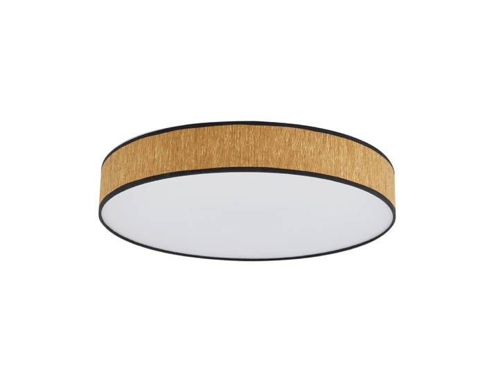 Plafonnier led en bois marron