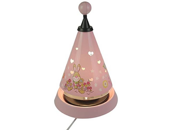 Niermann Standby 50064 A++ to E, Carrousel Bungee Bunny, Plastik, 20 W, G4, rosa, 21 x 21 x 35 cm