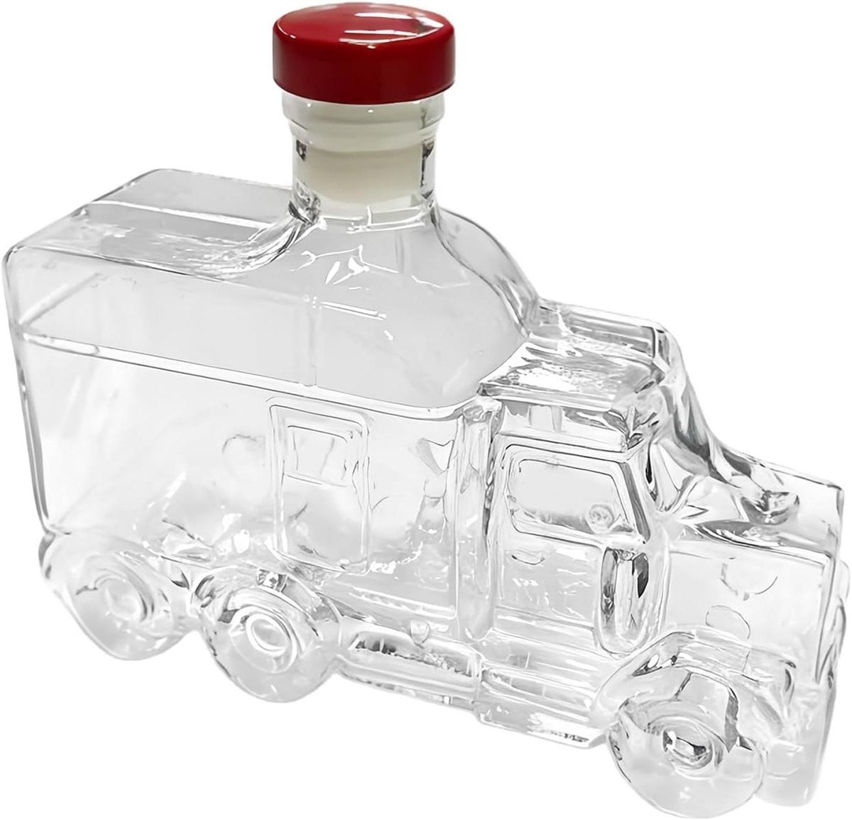 Unieke Whisky Karaf met Vrachtwagen Design - Drankfles Decanteer - Breedte: 16,7 cm