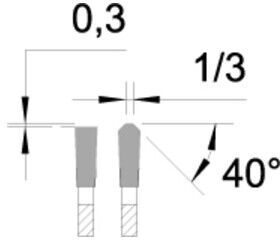 EDESSÖ Kreissägeblatt Präzision TFneg (NE) Vielzahn, HW 300x3,2/2,6x30 Z=96 NE neg (49630030)
