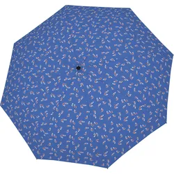 Magic Fiber Regenschirm, blau, Fischmuster