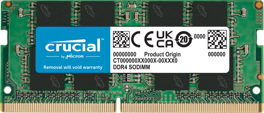16GB Crucial DDR4-3200 CL 22 SO-DIMM RAM Notebook Speicher