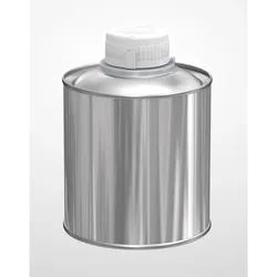 Rundflasche 250ml inkl. Verschluss 73/77, blank UN