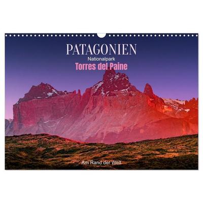 Patagonien, Torres del Paine Nationalpark: Am Rand der Welt (Wandkalender 2027 DIN A3 quer), CALVENDO Monatskalender