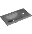 FACKELMANNGMBH Glasbecken Gäste-WC 45 l+r 45x10x25 Anth 16890625