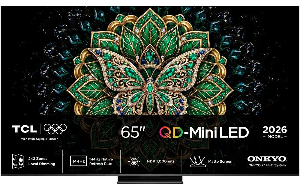 TCL C6K Pro 65C6K Pro, 165,1 cm (65"), 3840 x 2160 Pixel, QD-Mini LED, Smart-TV, WLAN, Schwarz