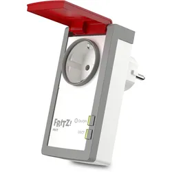 FRITZ!DECT 210 Intelligente Steckdose mit spritzwassergeschützt (IP44)