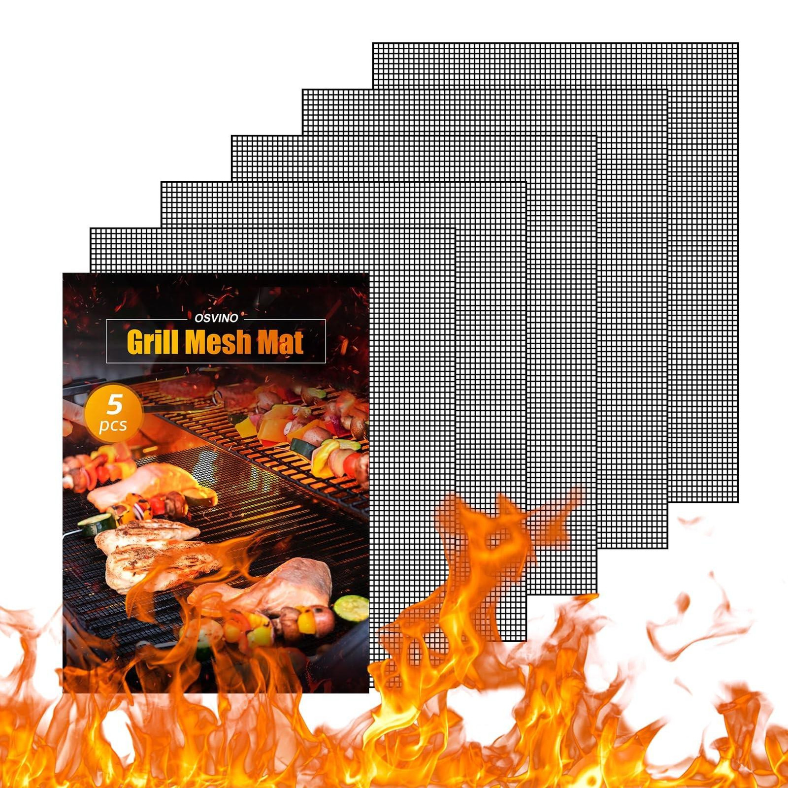 Set van 5 herbruikbare BBQ grillmatten