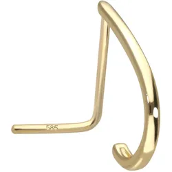 14/18 Karat Gold Nasenstecker SCHMALES DESIGN