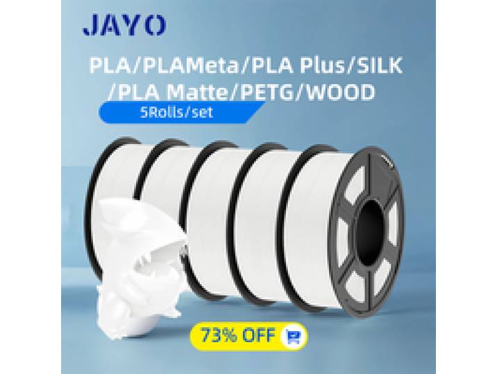 JAYO 3D Filament PLA/PLA META/PETG/ZIJDE PLA+/Hout/PLA Marblel/APLA 1.75mm 5Roll 1.1KG/0.5KG 3D Printer Filament voor 3D Printer