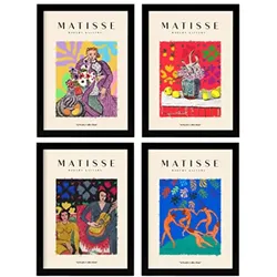 POSTER Set mit 4 Matisse Events A4 Rahmenlos