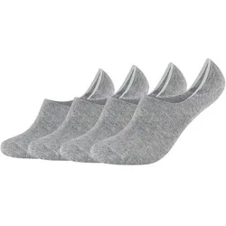 CAMANO Herren Socken Online comfort Footies 4p, Größe 39-42 in Grau Grau