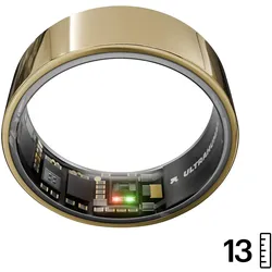 Ultrahuman Ring AIR Bionic Gold - Size 13 (13, Bionic Gold), Smart Ring, Gold