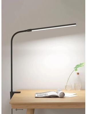 Inspired Finds Foldable Dual Single Head LED Desk Lamp With Clip Adjustable Swing Arm Eye Protection Light single Head