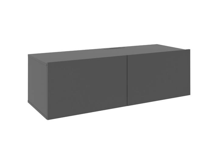 Hom`in Lowboard, Anthrazit, Holzwerkstoff, 120x36.7x45 cm, Typenauswahl, hängend, In verschiedenen Grössen erhältlich, Wohnzimmer, TV Möbel, Lowboards, Lowboards hängend