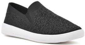 Women's Unit Sneaker by White Mountain in Black Fabric (Size 11 M)