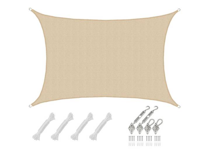 SONNENSEGEL Luftdurchlässig 600/400 cm Beige