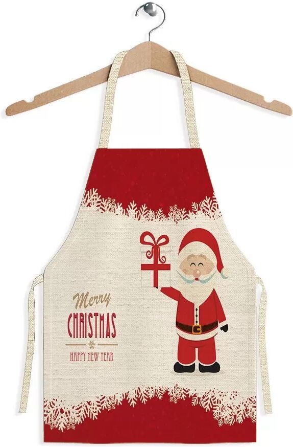INF Festliche Weihnachtsschürze mit Aufdruck - Küchenaccessoire für die Feiertage