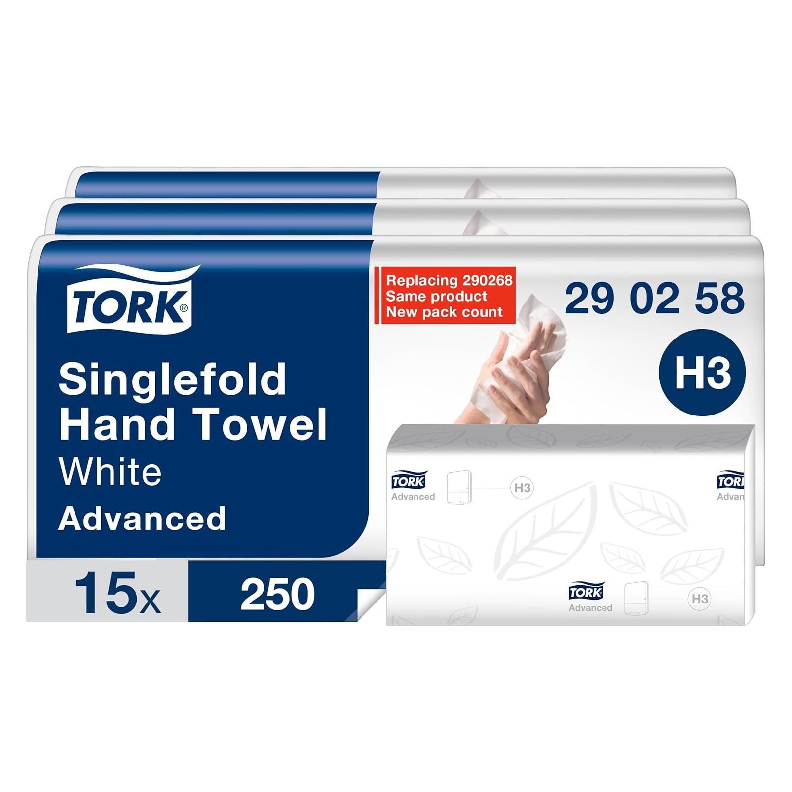 Tork 5X250BL. ADVANCE 25X23CM WEISS 2LG H3 (15x) (290258)