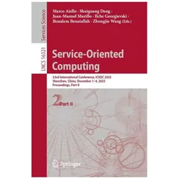 Service-Oriented Computing, Fachbücher von Juan-Manuel Murillo, Boualem Benatallah, Zhongjie Wang, Marco Aiello, Ilche Georgievski, Shuiguang Deng