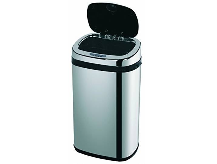 MSV Edelstahl Automatik Sensor Mülleimer Abfalleimer - automatische Öffnung - 42 Liter