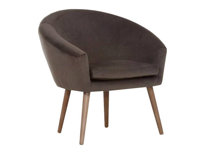 Sessel, Dunkelbraun, 73x73x66 cm, Textil, Polstersessel, Klassisch-Modern, CARRYHOME