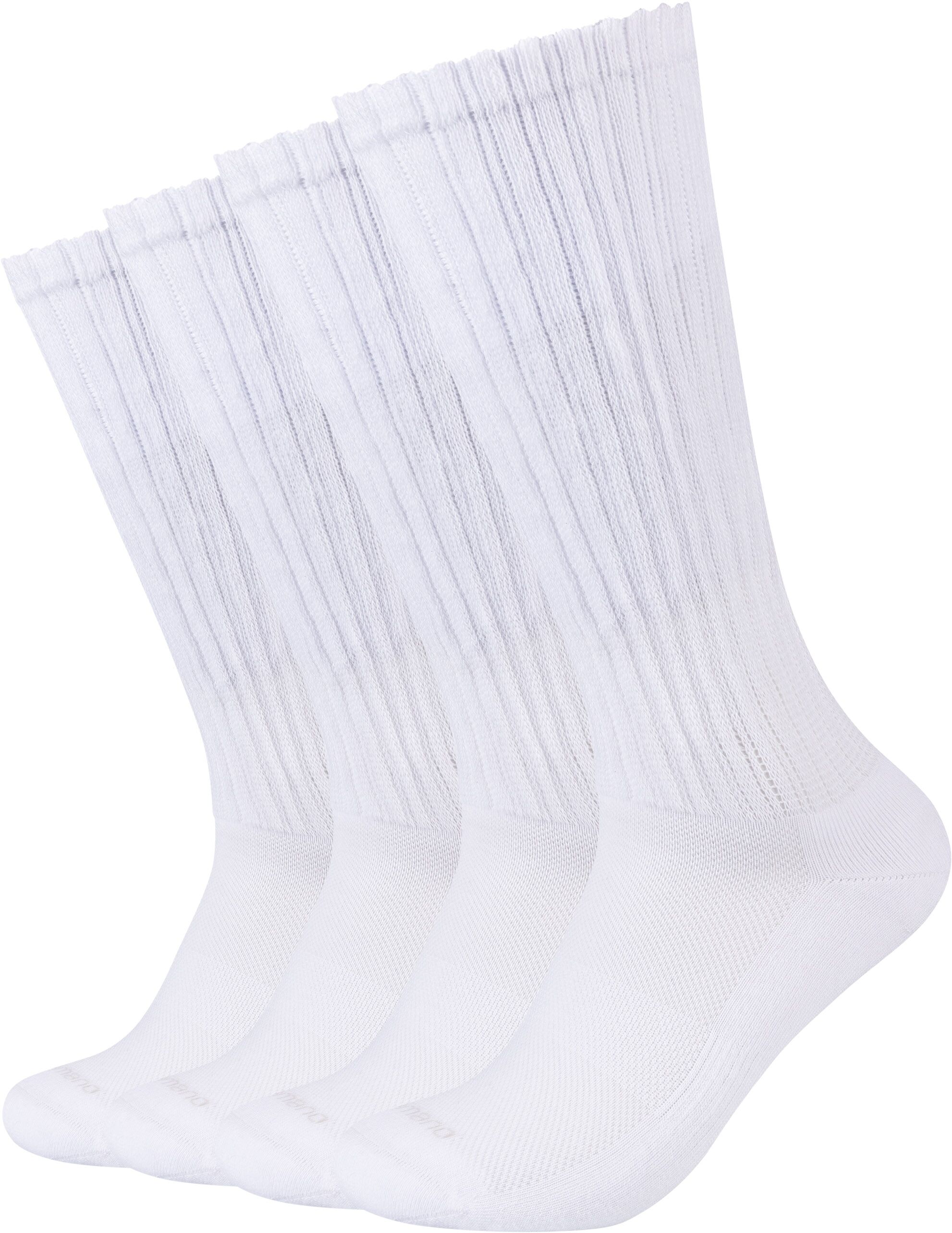 Tennissocken CAMANO, Herren, Gr. 35-38, Sockengröße, weiß, Obermaterial: 80% Baumwolle, 17% Polyamid, 3% Elasthan, Socken Tennissocken