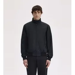 Fred Perry für Herren. J7320 Harrington Jacke schwarz (S), Lässig, Baumwolle