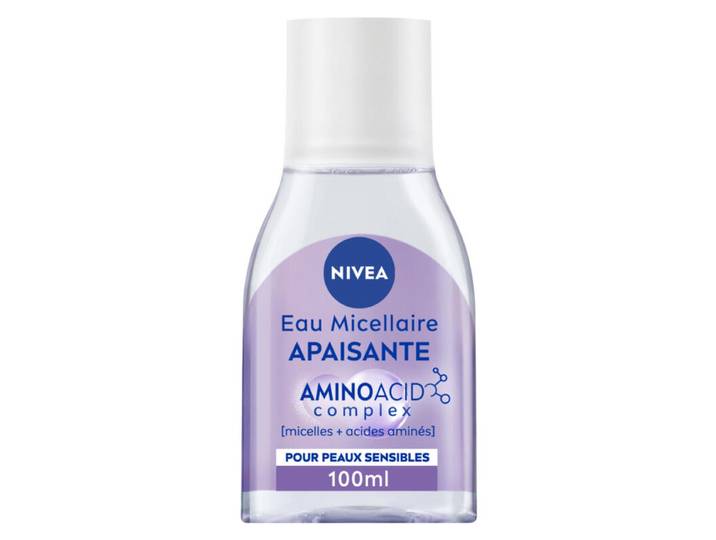 NIVEA Eau Micellaire Démaquillante Apaisante Peaux Sensibles Petit format 100 ml