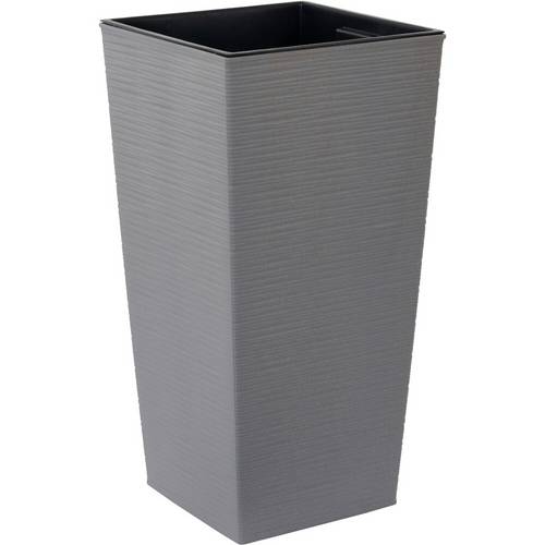 Siena Garden NIZZA GROOVE 833_27Pflanzgefäß Polypropylen Grau