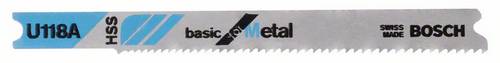 Bosch Accessories 2608631511 Stichsägeblatt U 118A Basic for Metal, 3er-Pack 3St.