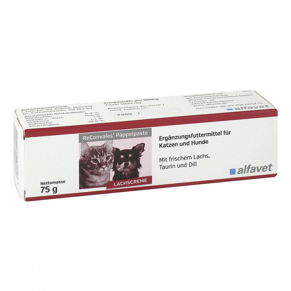 alfavet Tierarzneimittel GmbH Reconvales Päppelpaste für Hunde und Katzen 11714435