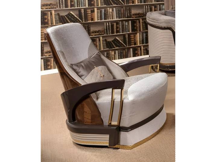 Xlmoebel Sessel Beiger Sessel für stilvollen Komfort und elegantes Wohnen (1-St), Made in Europa