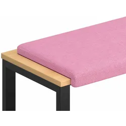 vidaXL Bankkissen Stoff Rosa Tiefe 35 cm