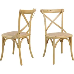 SIT »Ludwig« Rattan Stuhl 2er-Set natur