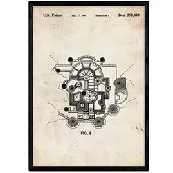POSTER Pflanze Disney Schloss Patent A3 Rahmenlos
