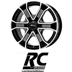 RC-Design RC31 8x18 6/130 ET55 Schwarz Glanz Voll-Poliert