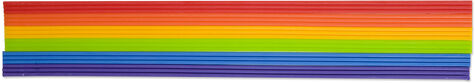 Verzierwachsstreifen "Regenbogen", 20 cm, 18 Stück