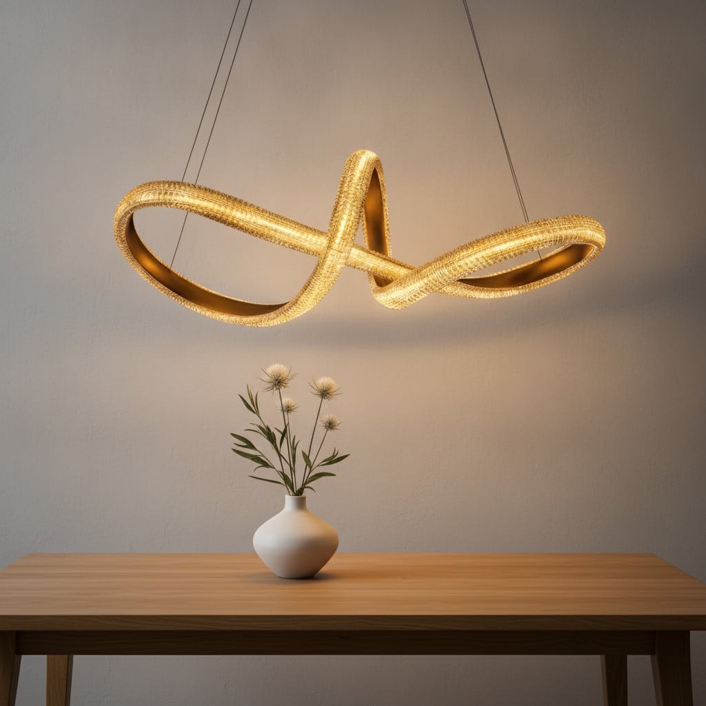Lyora Hanglamp Medora Krul Goud 75cm